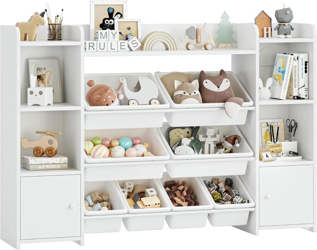 Mueble o estantería de almacenaje montessori para niños