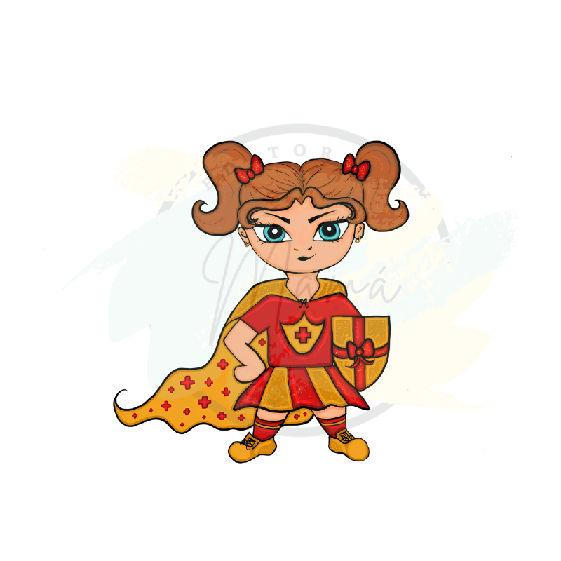 Super-Valiente: enfrenta cualquier miedo con determinación y siempre está lista para ayudar a otros a ser valientes. Inspiradora y confiada, esta superhéroe infunde coraje.